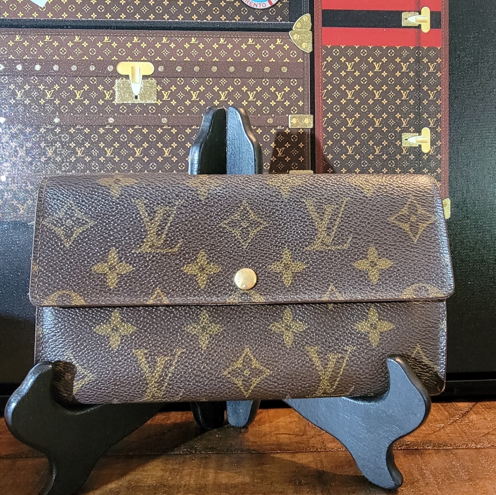Louis Vuitton Sarah Monogram Brown Long Wallet